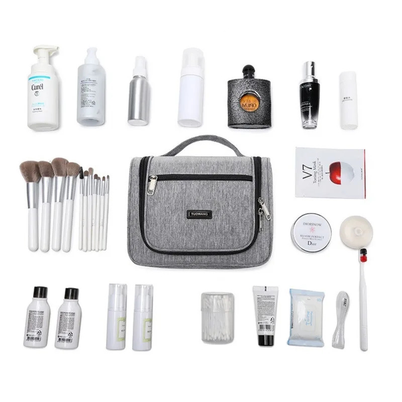 Female travel toilet makeup bag beauty Korean box set zipper 241106