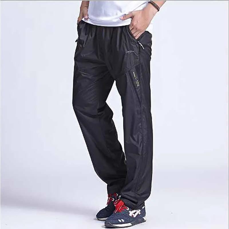 plus size fat trousers spring summer casual pants mens sweatpants mid full loose thin men clothes 241104