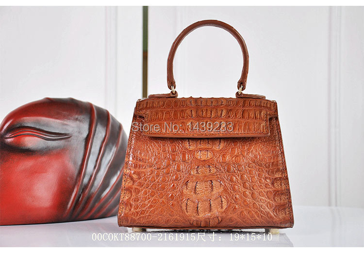 100% genuine crocodile skin leather women handbag, Crocodile Skin Small Size Women Shoulder /Cross Body Bag