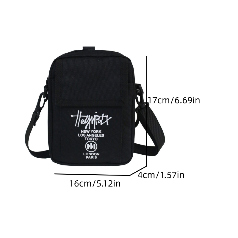 2023 Summer Fashion Brand Mobile Bag Men's Street Hip Hop Men's Shoulder Bag Korean Versatile Crossbody Bag Women's Mobile Bag