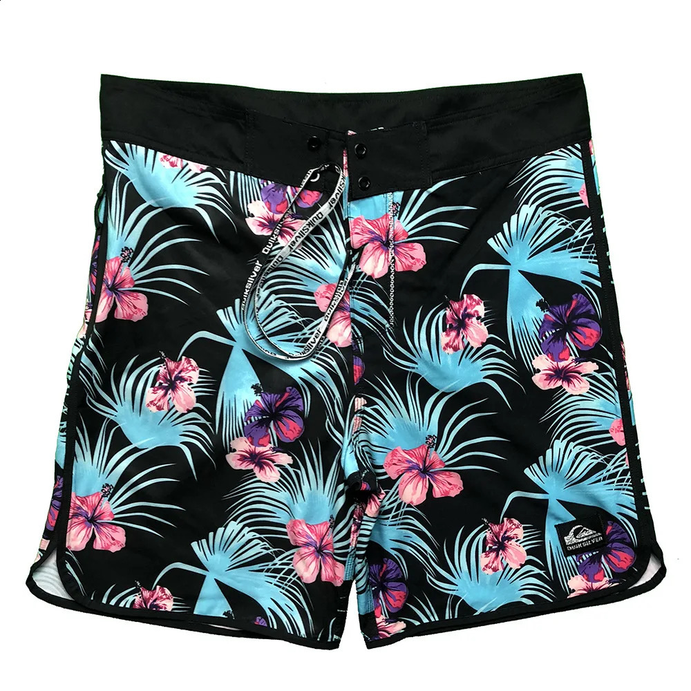 MenClassic Bermuda Waterproof Way Elasticity BoardShorts Quickdry Casual Home Sport Gym Fitnss Swim Trunk Beach Surf Short 240407