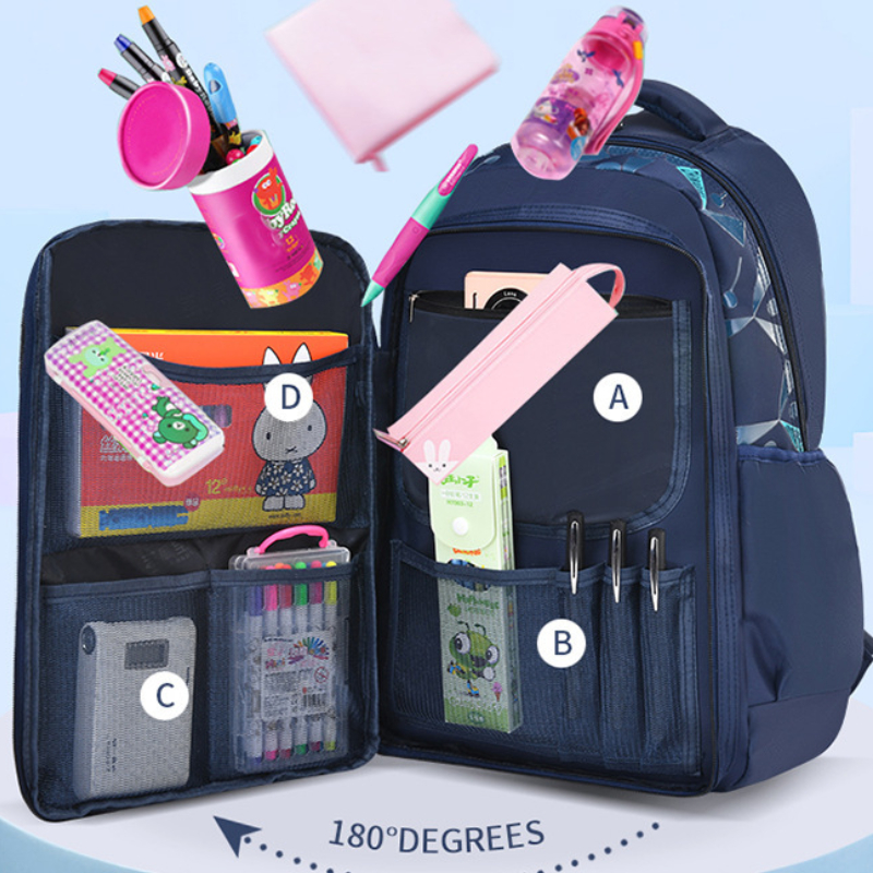 Grade 3-6 Waterproof Children School Bags Boys Primary School Backpacks Orthopedi Junior High Schoolbag Mochila Infantil