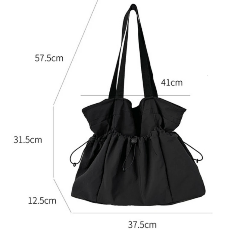 Comfortable durable shoulder bag large capacity fashionable Versatile nylon handbag student grade simple handbag 241107