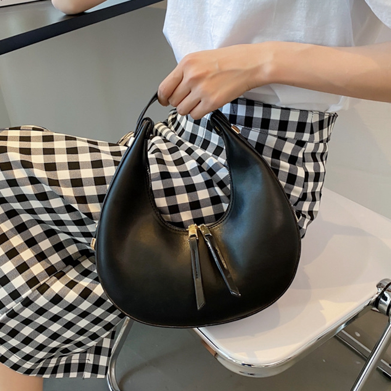 Hobo Bag Woman 2023 Fashion Leather Handbags for Women Black Orange Small Shoulder Bag Green Beige Handbag Bolso Mujer Sac Femme