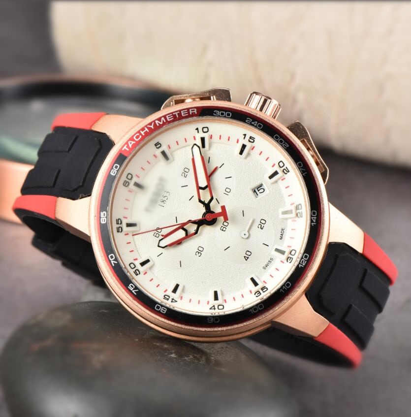 HOT Luxury mens watch designer watches Mens 1853Tissity automatic sapphire Folding buckle Wristwatches Stainless silicone Strap montre de luxe dhgate