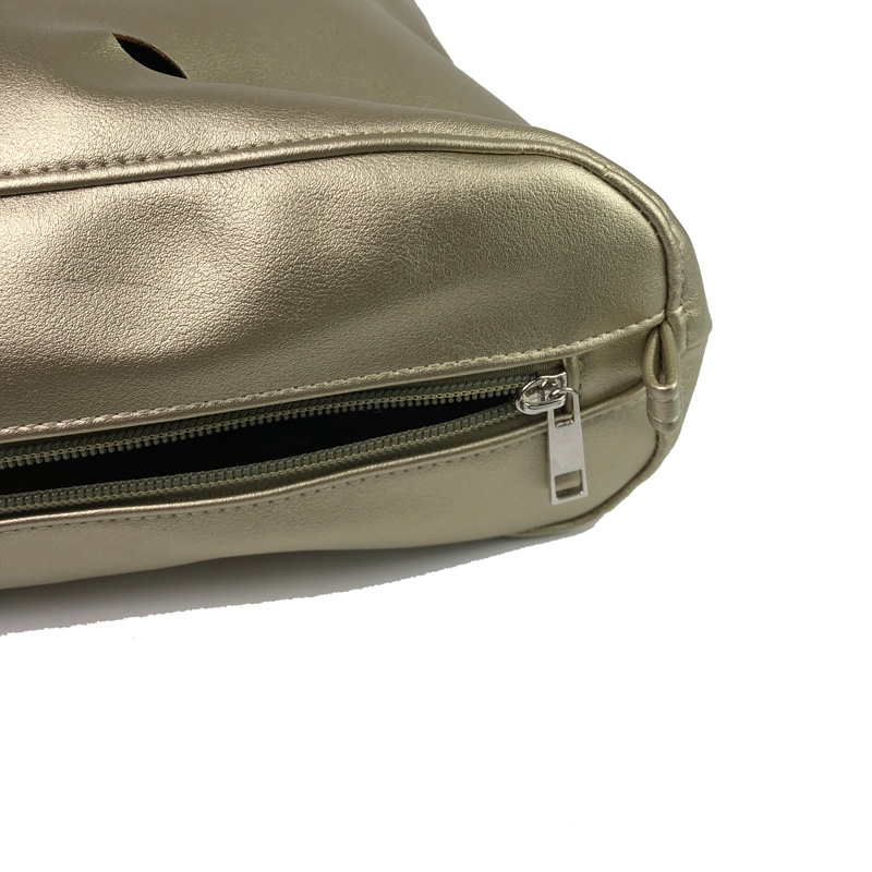 Unetome Glod classic size PU Leather Inner Lining Insert with Inner Pocket for Obag Mini Lining Insert for O BAG