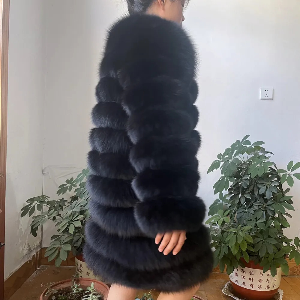 4in1 fox fur coat womens jacket vest winter coat womens fox fur coat high-quality fur coat 241107