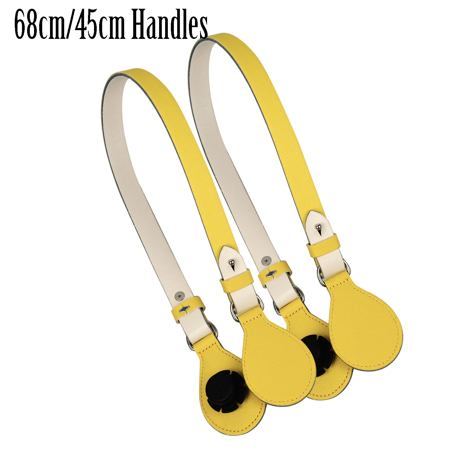 New Long Short Flat Handles with drop end for Obag Faux Leather Lacquer Handle Removable Drop End for O Bag OCHIC