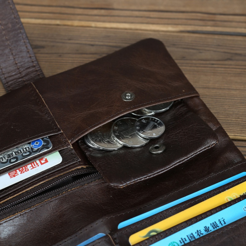 Vintage Genuine Leather Man's Wallet Luxury Soft Cowhide Men Coin Purse Business Card Holder Fashion Short Money Clip
