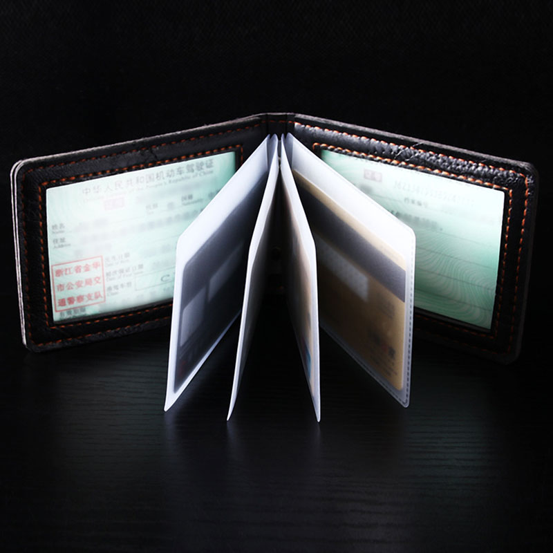 Soft Leather Auto Driver License Bag Texture Print On Cover For Car Driving Documents Bank Card Credit Holder Purse Wallet Case