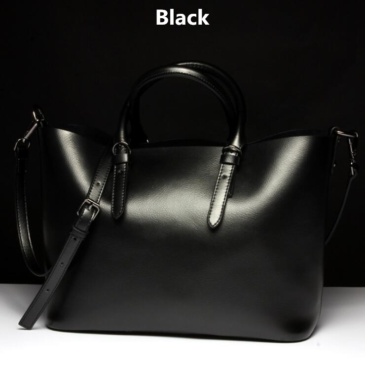 New 6 colors high quality genuine leather crossbody bags women cowhide leather shoulder bags large messenger bag Ladies handbags