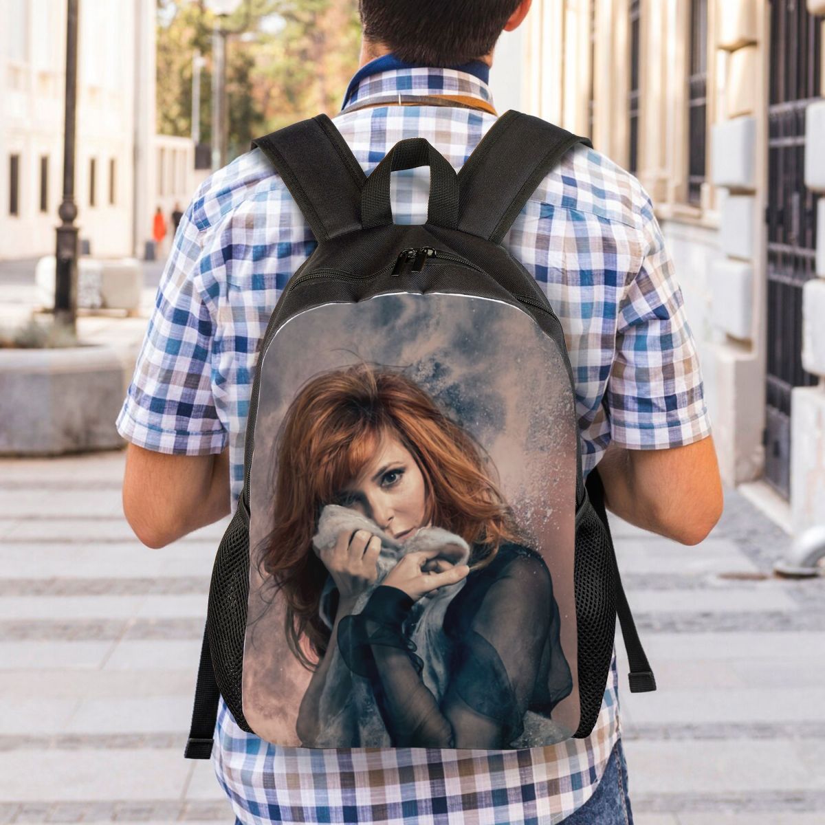 Mylene Farmer Backpacks for Women Men College School Students Bookbag Fits 15 Inch Laptop Bags