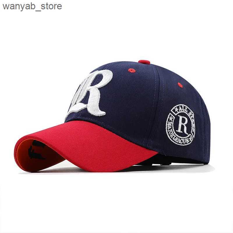 Ball Caps New unisex 3D letter embroidered baseball cap Snapback fashionable casual couple sun hat mens direct shipping hat L240910