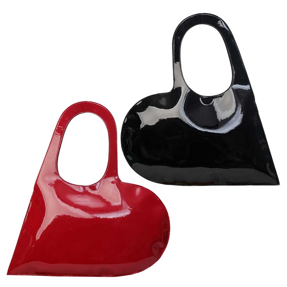 Luxury Design Heart Shoulder Bag Solid Color Fashion Clutch Purse Underarm Bag Summer Top Hand Bag for Women and Girls