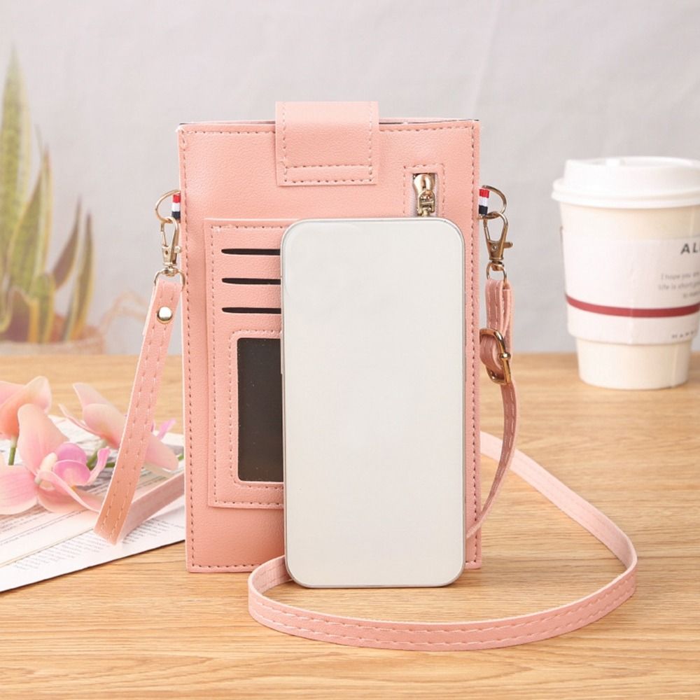 Large Capacity Crossbody Bags New Zipper Flap PU Leather Shoulder Bag Fashion Multifunctional Mobile Phone Bags Women