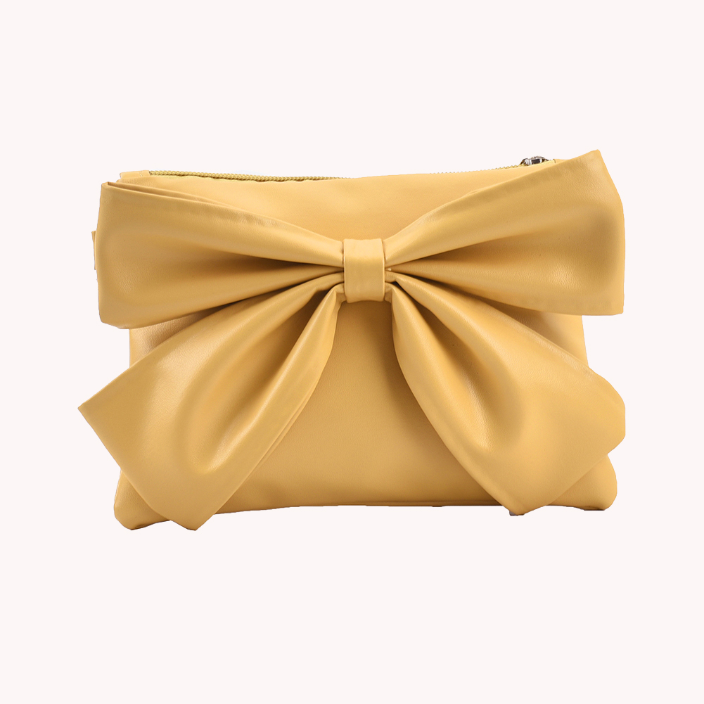 Fashion Women PU Leather Bow Shoulder Messenger Bag Casual Small Handbags