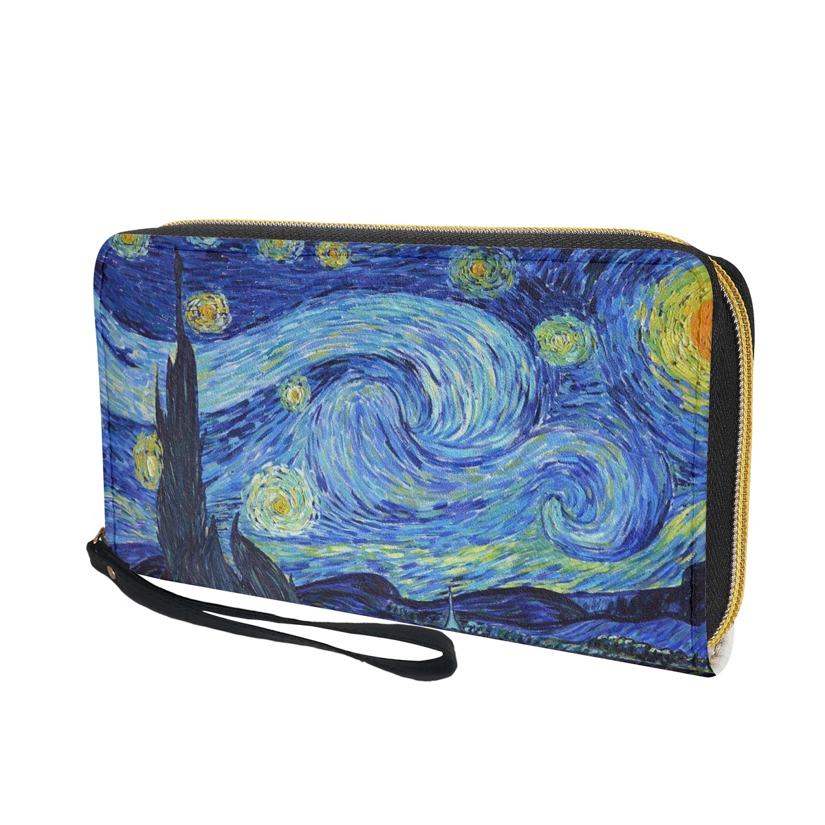 Van Gogh Oil Painting Fashion Women Wallets Multi Card Organizer Female Purse Party Clutch Billeteras for Teen Girls Phone Bag