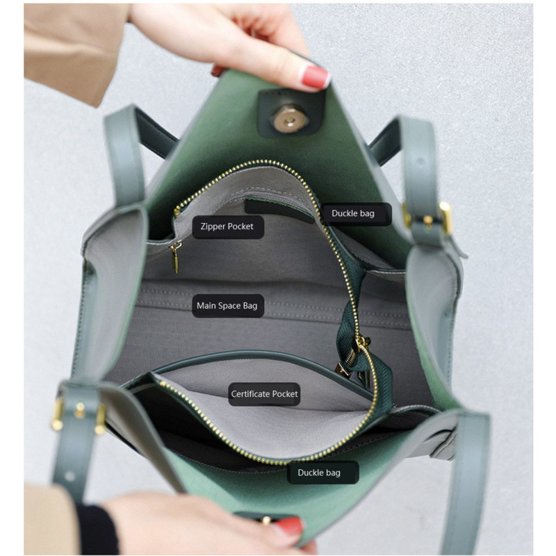 GAGACIA Genuine Leather Luxury Handbag And Shoulder For Women Bags Brand Designer Magnetic Buckle 2024 New High Quality Tote Bag