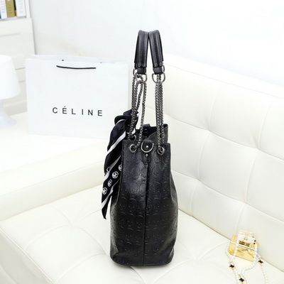 by dhl or ems 10pcs 2017 Vintage Skull Shoulder Bags Women Bucket Pu Leather With Silk Female Ladies Casual Chain Tote Bag
