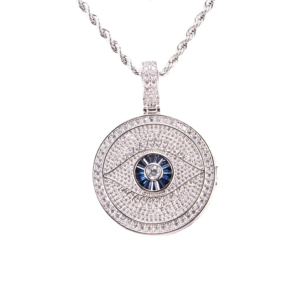 JEWE Custom Scorpion Medallion Pendant Iced Out Diamond Charm Hip Hop Jewelry Solid 925 Sterling Silver Chain for Men 240424