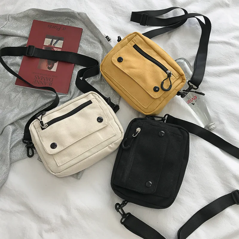Bags for Women 2024 Women Pure Color Casual Tote Outdoor Bag Canvas Handbag Zipper Shoulder Bag Luxury Bag Bolsas Femininas