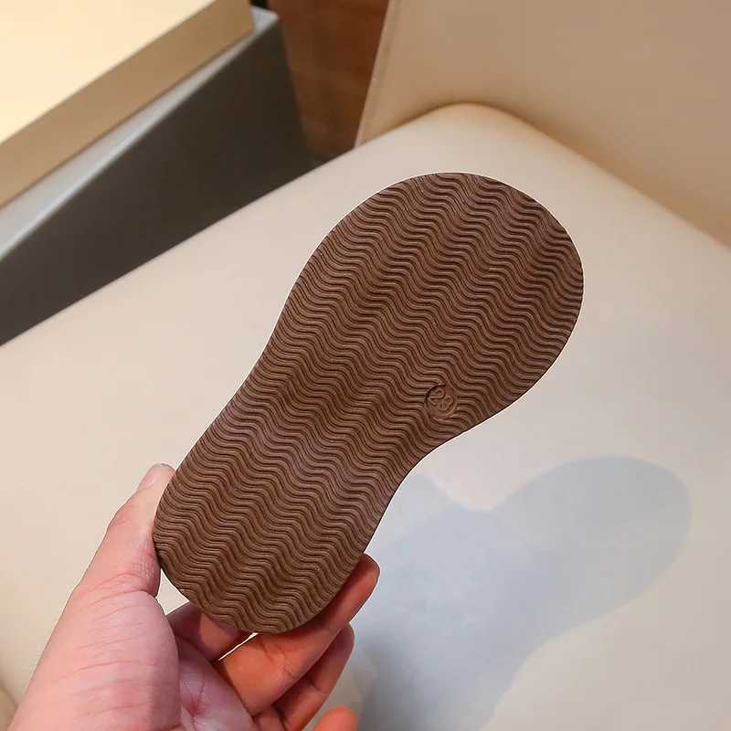 Childrens Boots New Padded Thickened Boys and Girls Cotton Shoes Size 23-35 Versatile Non-slip Kids Baby Martin Boots ShoesXJ241206