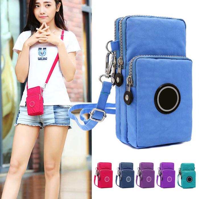 Women Messenger Crossbody Bag Wallet Handbag Phone Pouch Case Zipper Casual Shoulder Bag Purse 2023 New Fashion Multifunction