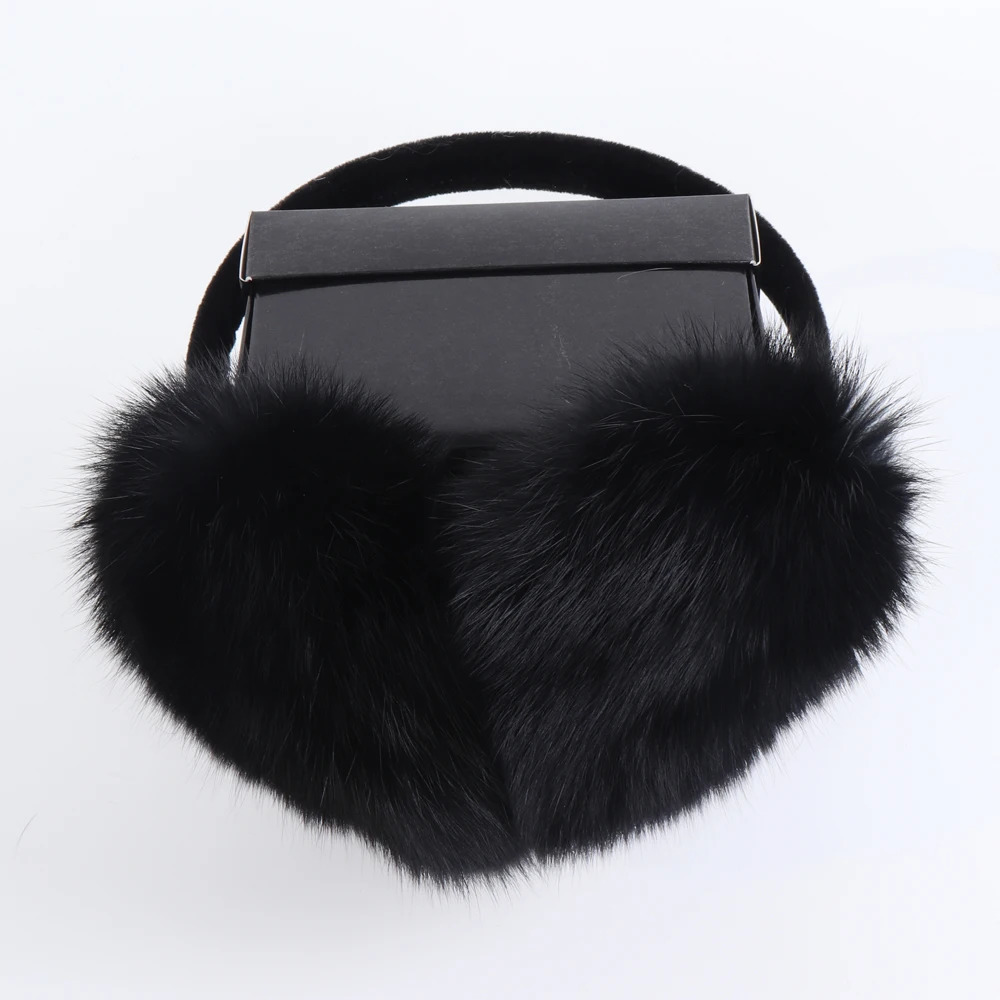 Russian womens winter 100% real rabbit fur earmuffs winter girls plush rabbit fur earmuffs womens warm rabbit fur earmuffs 241107