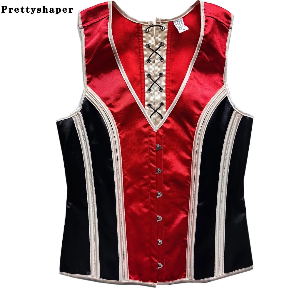 Mens tight corset tight top mens tight corset vest flat abdomen fat waist girls push ups body shaping bone jar top clothing 241107