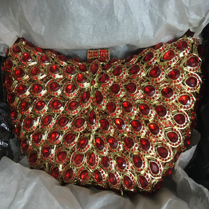 Wedding Dress Bridal Diamond Chains Shoulder Handbags Designer Handbags High Quality Luxury Colorful Crystal Diamond Evening Bag