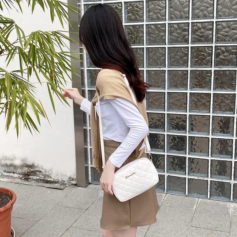 2023 Tassel Small Messenger Bag For Women Trend Lingge Embroidery Camera Female Shoulder Bag Fashion Chain Ladies Crossbody Bags