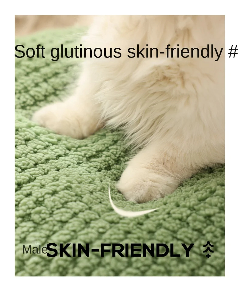 Dual-Sided Plush Sofa Cover for Dogs & Cats - Cozy Pet Blanket with Soft Material