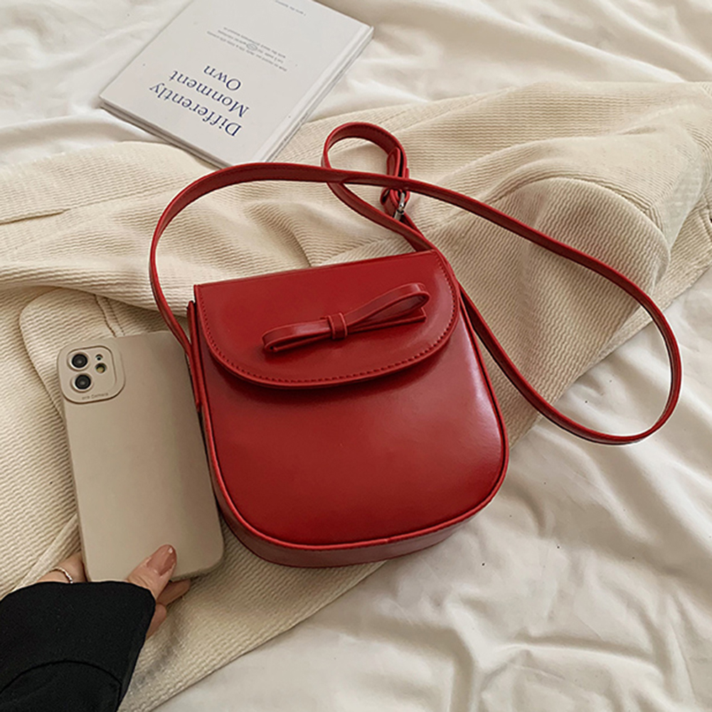 Women Messenger Bag High Quality PU Leather Saddle Shoulder Bag Fashion Mini Bag Flip Buckle Mobile Phone Bag Outing Coin Purse