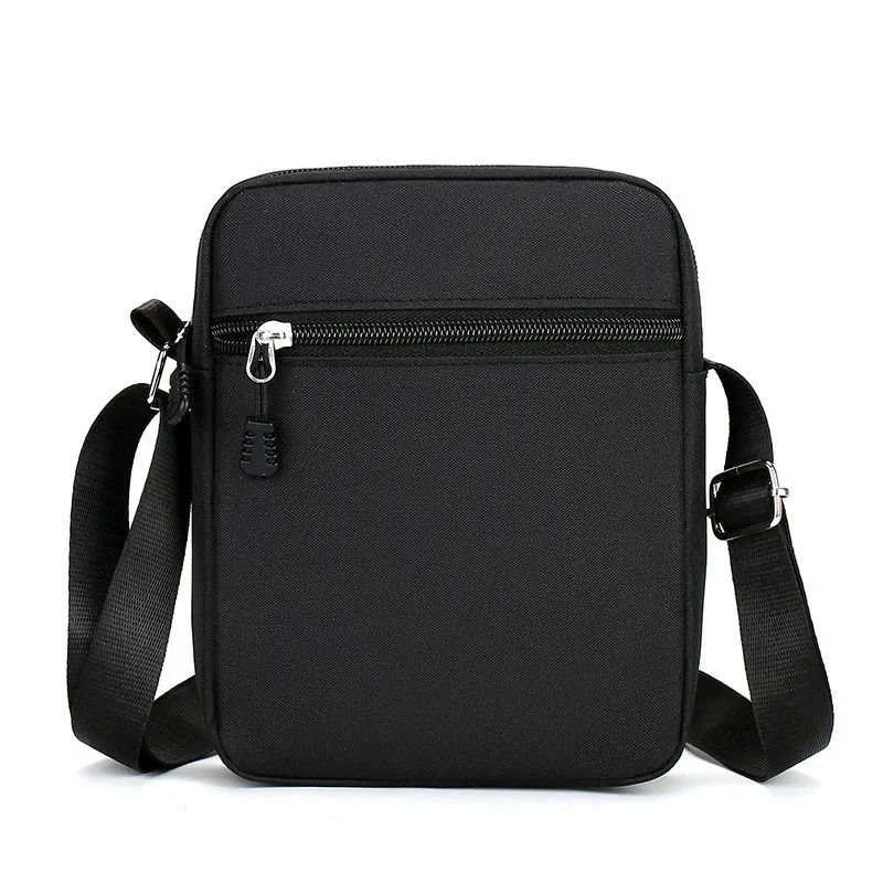 Oxford Shoulder Bag Durable Mini Black Mobile Phone Waist Pack Men Crossbody Bags Man Handbag bolso de mano 241106