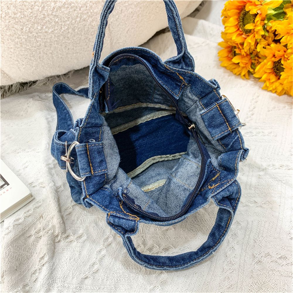 South Korea Summer Version Denim Bag Single Shoulder Crossbody Bag Japanese Style Chic Casual All-match Ladies Handbag Cloth Bag