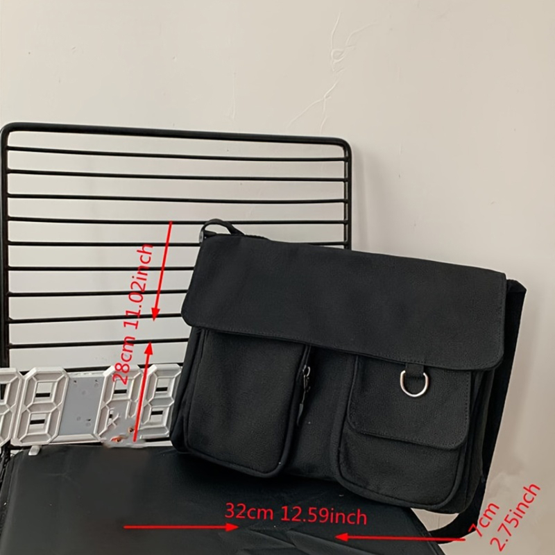 2023 Women Canvas Messenger Bag Youth Ladies Fashion Shoulder Bag Student Large Capacity Female Crossbody Bags Woman Packet