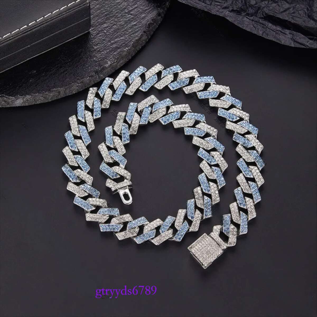 vvs moissanite cuban k chain for men 15MM wide 2 row prong iced out dia necklace rapper rock personalize hip hop mens jewelry woman gift