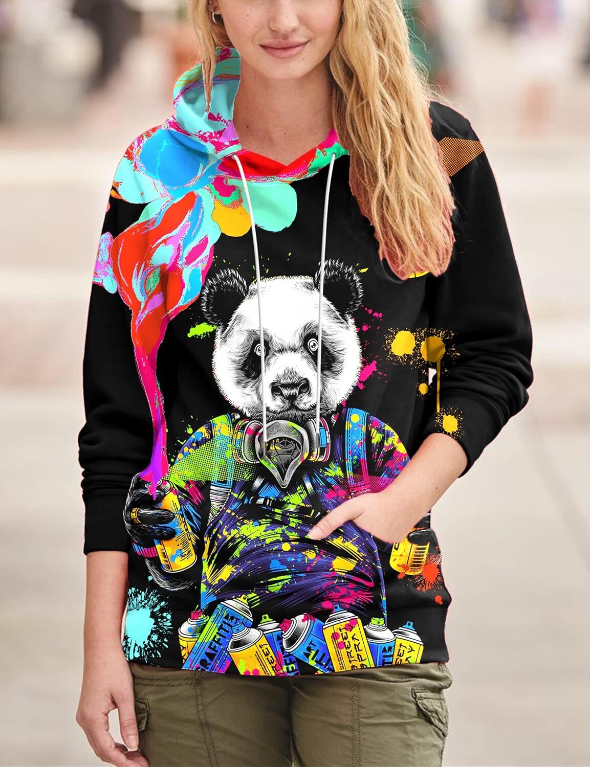 Hoodie for Mens Unisex Adults 3D Printed Fashion Hoodies for Men Women Pullover Novelty Sweatshirts with Big Pockets Graphic Trendy teddy bear pattern