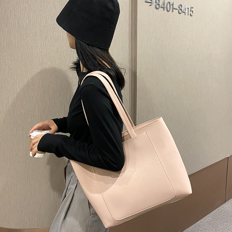 Classic PU Leather Women Shoulder Bag Large Capacity Fashion Tote Bag for Female Black Women Crossbody Bag Handle Handbag Women