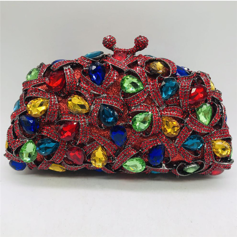 Latest Luxury Crystal Clutche African Bridal Wedding Party Purses Bag Women Shoulder Day Clutches Lady Fashion Glitter Handbags