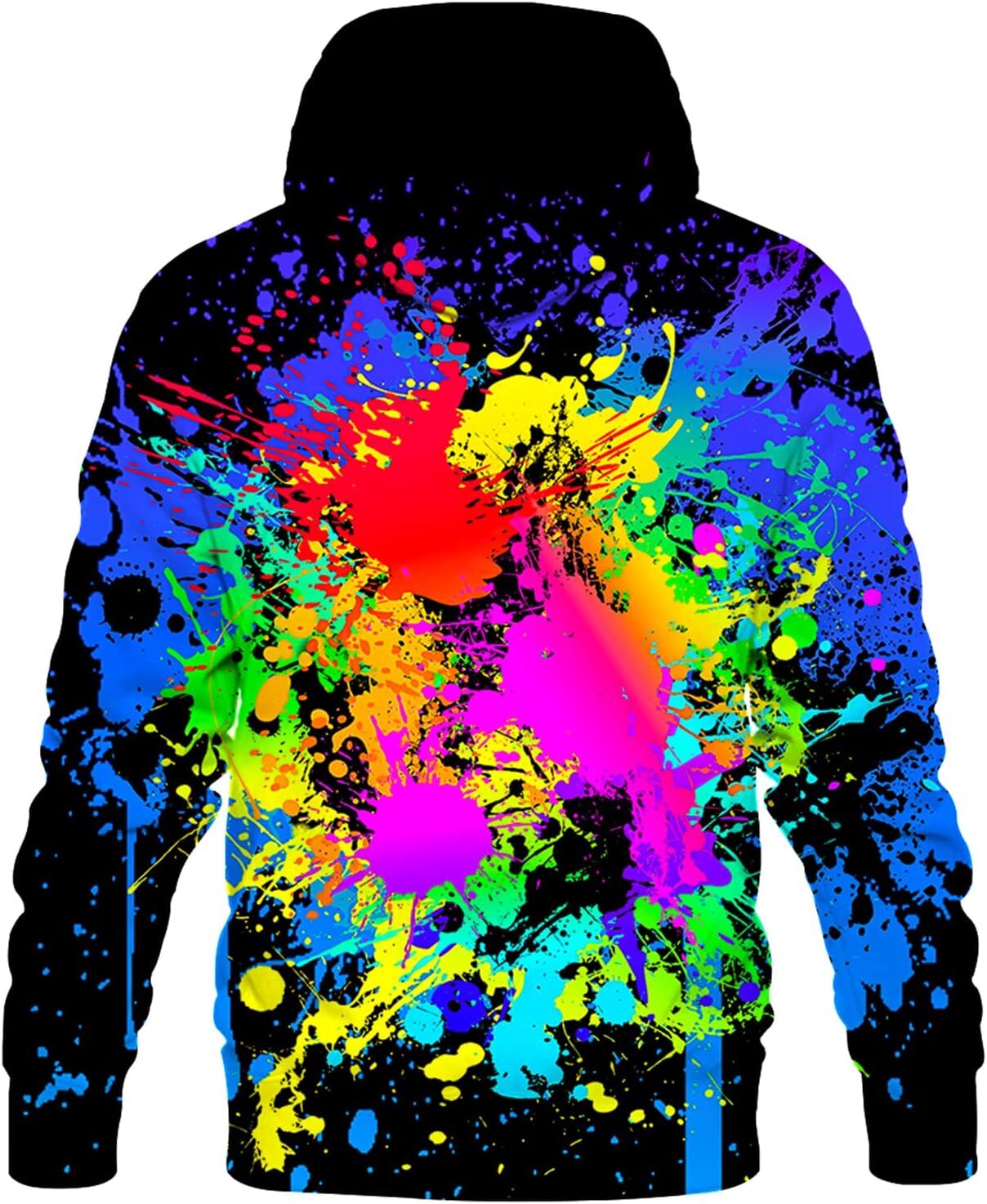 Hoodie for Mens Womens Men Women 3D Hooded Hoodies Fashion Long Sleeve Pullover Hooded Sweatshirt Top with Pocket Graphic Trendy colored patterns