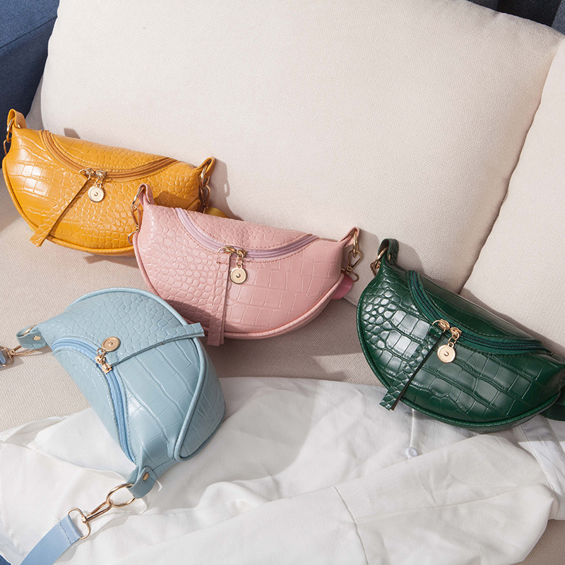 PU Leather Solid Color Chest Waist Crossbody Bags for Women 2023 Simple Fashion Shoulder Messenger Bag Female Handbags Purses
