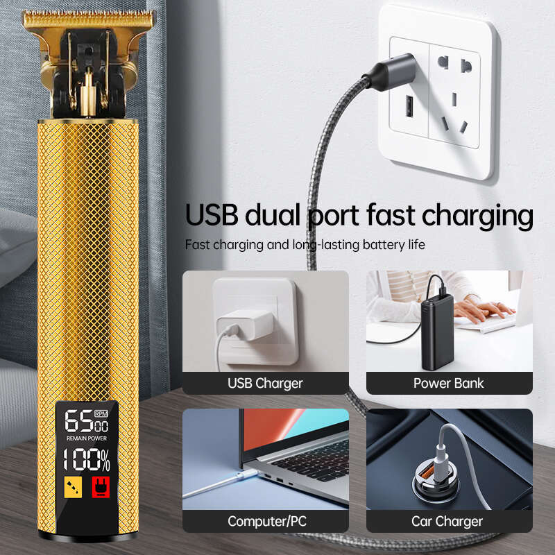 Factory wholesale professional hair clipper electronical beard Zero clearance T-blade trimmer