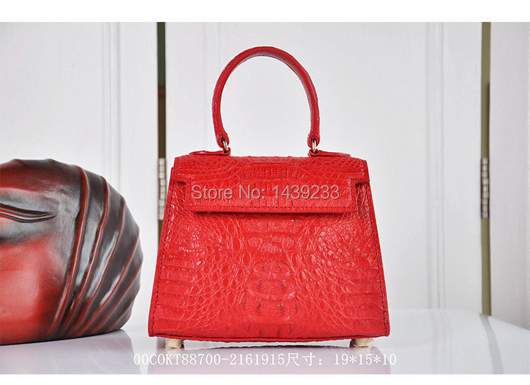 100% genuine crocodile skin leather women handbag, Crocodile Skin Small Size Women Shoulder /Cross Body Bag
