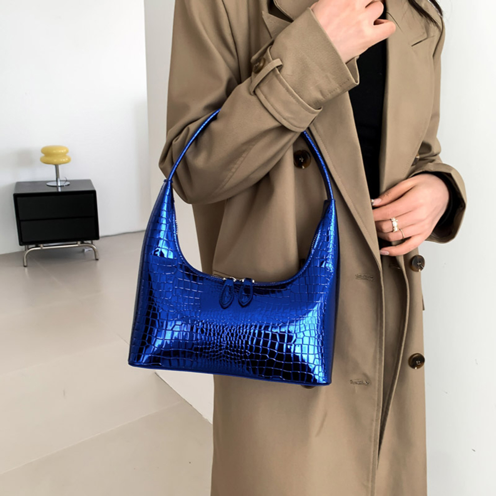 Women's Handbags New Shoulder Bag Retro Design Alligator Pattern Armpit Bag Party Fashion Handbag Crocodile Embossed Totes Bag