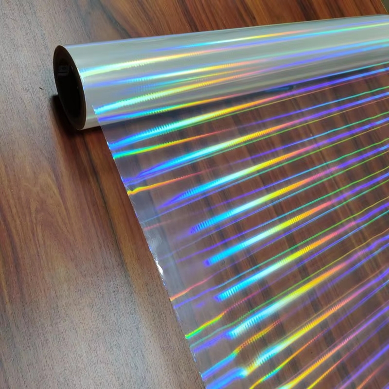 New Design Transparent Holographic BOPP Plastic Film Soft Lamination and Packaging Wrapping Film for Pallet Packing