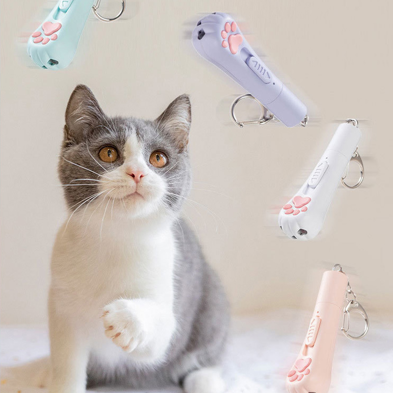 New multi-function laser pointer usb rechargeable teaser cat cat toys can switch pattern teaser cat toys wholesale