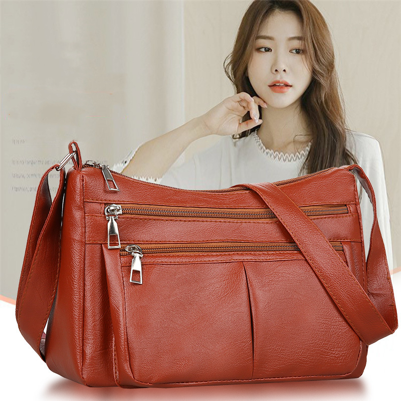 Women's Bag Trend Korean Handbags Designer Luxury Brand Ladies Shoulder Bags Soft Leather Fashion Versatile Crossbody Bag