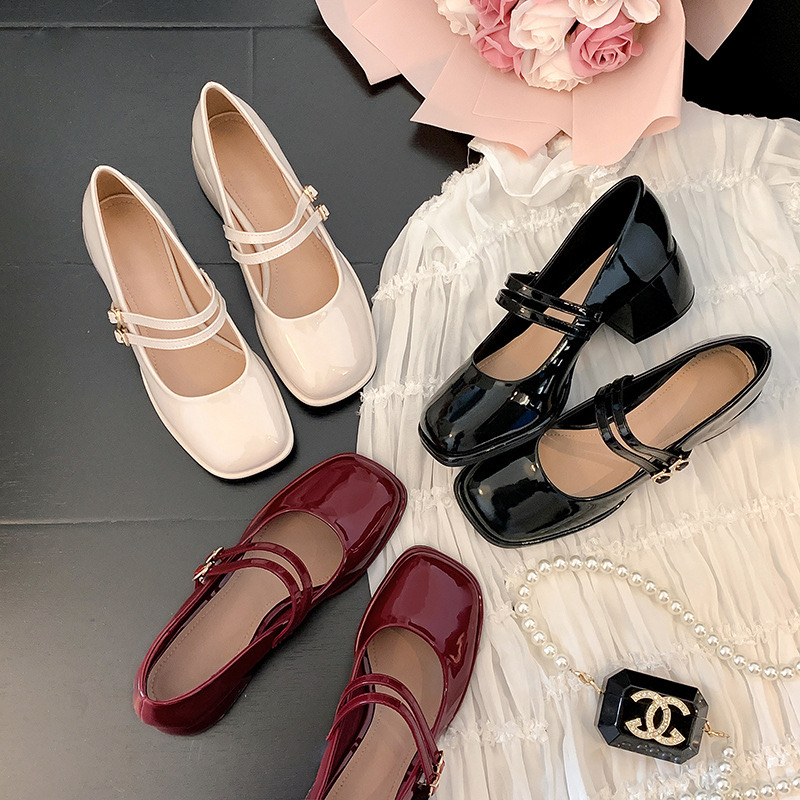 wer fashion designer daisy buckle oxford flat shoes woman japanned leather plush brogues platform flats women derby loafers