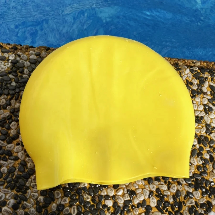 Custom arena training silicone magic competition swimming cap keep hair dry seamless swim 240403